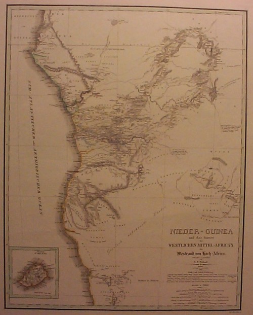 AFRIKA/Alte Landkarten - Nieder-Guinea und das Innere des westlichen Mittel-Africa's