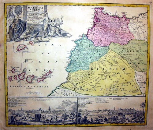 AFRIKA/Alte Landkarten - Statuum Maroccanorum Regnorum...
