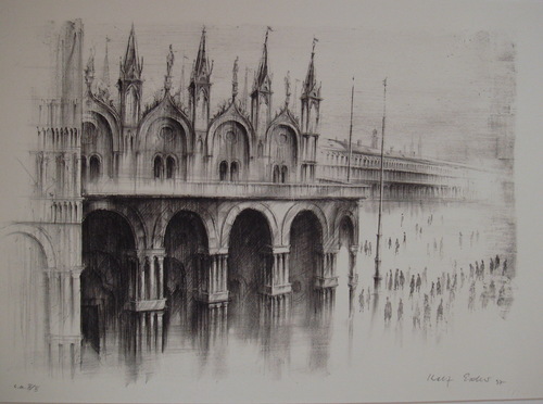 Nordseite von San Marco, Venedig/Moderne Kunst -  Rolf ESCHER