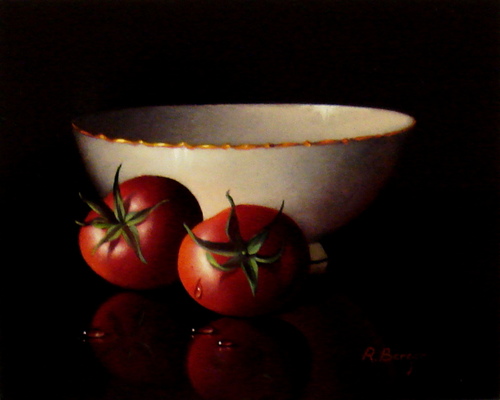 Schale mit zwei Tomaten/Moderne Kunst -  Ronald BERGER