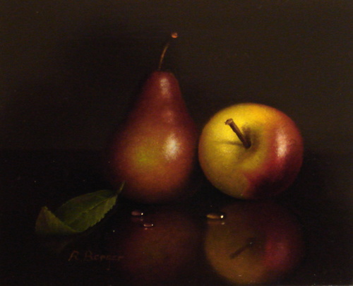 Apfel und Birne/Moderne Kunst -  Ronald BERGER