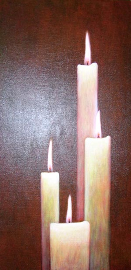 Vier Kerzen/Moderne Kunst -  Andreas SCHOLZ