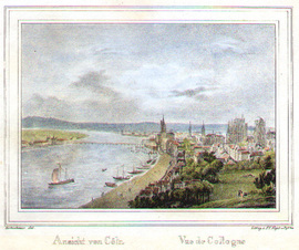 KÖLN/Alte Stadtansichten - Ansicht von Cöln. - Vue de Collogne.