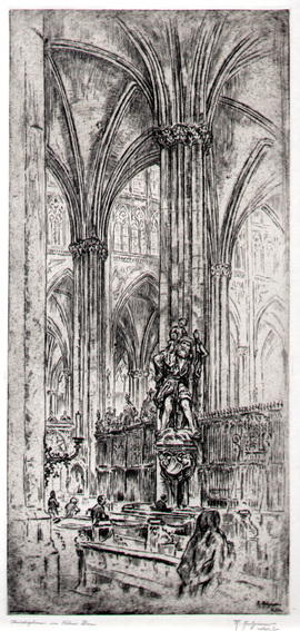 KÖLN/Alte Stadtansichten - Christophorus im Kölner Dom