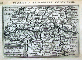 NORDRHEIN - WESTFALEN/Alte Landkarten - Coloniensis Dioecesis