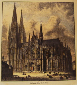 KÖLN/Alte Stadtansichten - Der Dom zu Köln