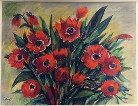 Rote Blüten/Moderne Kunst -  Peter CALMÉS