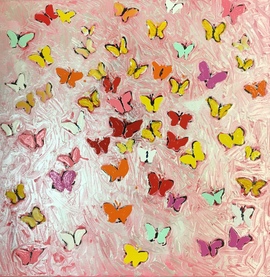 Sixty butterflies/Moderne Kunst -  Thomas WALLMEYER