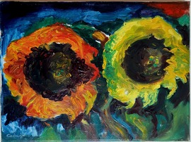 Sonnenblumen/Moderne Kunst -  Peter CALMÉS