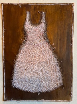 Weißes Kleid, Votivbild 24/Moderne Kunst -  Susanne WALTERMANN