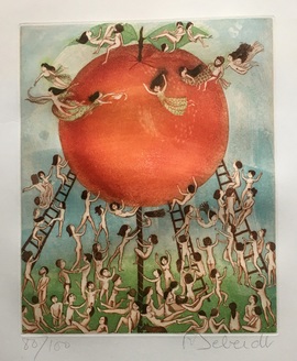 L'Apothéose de l'orange/Moderne Kunst -  Françoise DEBERDT