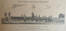 KÖLN/Alte Stadtansichten - Ansicht der Rheinbrücke zu Köln, nach dem festgestellten Entwurfe.