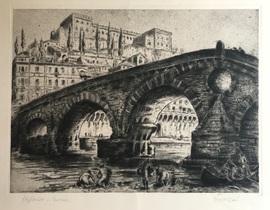 Verona, Etschbrücke/Moderne Kunst -  Hermann KUPFERSCHMID