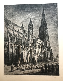 Münster in Freiburg/Moderne Kunst -  Hermann KUPFERSCHMID