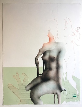 Bien assise/Moderne Kunst -  Paul WUNDERLICH