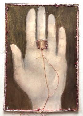 Hand mit Ring ( Votivbild 27 )/Moderne Kunst -  Susanne WALTERMANN