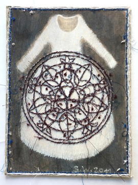 Kleid mit Mandala, Votivbild 135/Moderne Kunst -  Susanne WALTERMANN