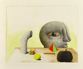 Stilleben mit Kopf/Moderne Kunst -  Horst ANTES