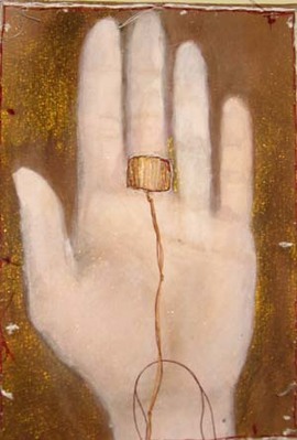Hand mit Ring ( Votivbild 27 )/Moderne Kunst -  Susanne WALTERMANN