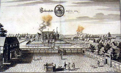 HOLDENSTEDT/Alte Stadtansichten - Ansicht der Schlossanlage