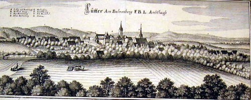 LUTTER/Alte Stadtansichten - Gesamtansicht " Lutter am Bahrenberg F.B.L.Ambthauß "
