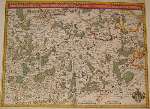 FRANKREICH/Alte Landkarten - Lotharingia Ducatus, Vulgo Lorraine