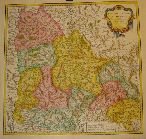 FRANKREICH/Alte Landkarten - Gouvernement Général du Dauphiné....