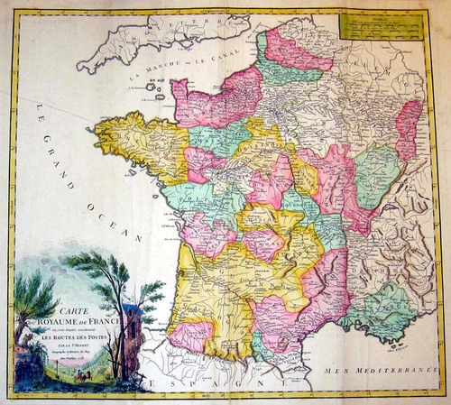 FRANKREICH/Alte Landkarten - Carte du Royaume de France....