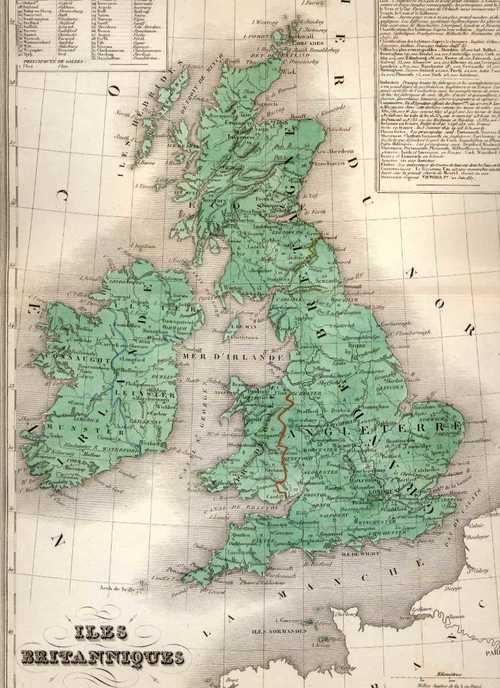 GROSSBRITANNIEN/Alte Landkarten - Iles Britanniques