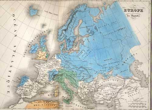 EUROPA/Alte Landkarten - Europe apres l´invasion des Barbares