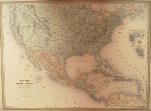 AMERIKA/Alte Landkarten - Mexique, Antilles, États-Unis