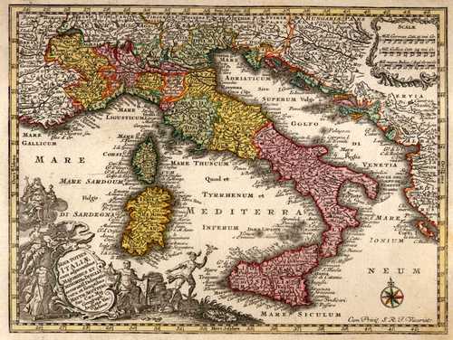 ITALIEN/Alte Landkarten - Nova totius Italiae...