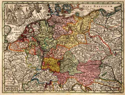 DEUTSCHLAND/Alte Landkarten - Imperium Romano - Germanicum...