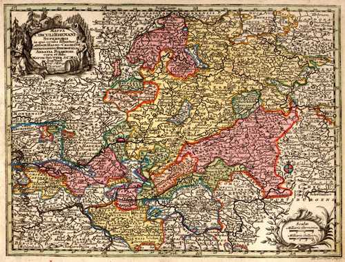 HESSEN/Alte Landkarten - Mappa Circuli Rhenani Superioris...