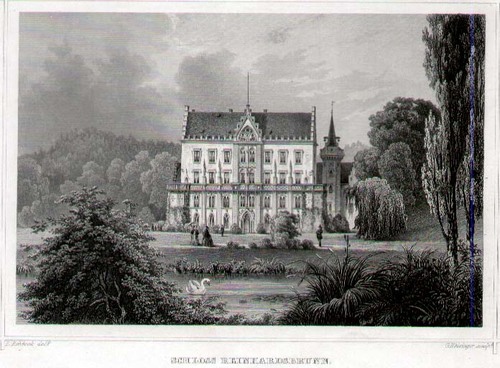 FRIEDRICHRODA/Alte Stadtansichten - Schloss Reinhardsbrunn