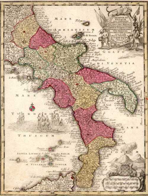 ITALIEN/Alte Landkarten - Neapolis Regnum...