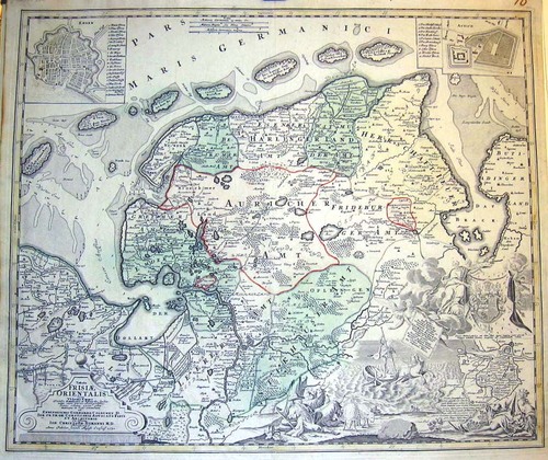 NIEDERSACHSEN/Alte Landkarten - Tabula Frisiae Orientalis...