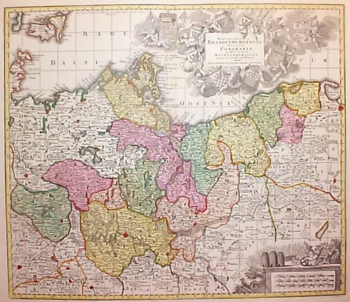 BRANDENBURG/Alte Landkarten - Marchionatus Brandenburgensis Ducatus Pomeraniae et Ducatus Mecklenburgicus...