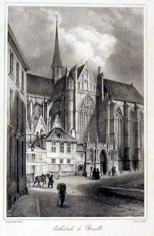 BENELUX/Alte Stadtansichten - Brüssel, Cathédrale de Bruxelles