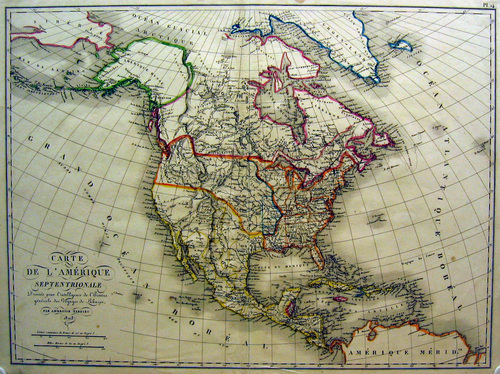 AMERIKA/Alte Landkarten - Carte de L´Amérique septentrionale