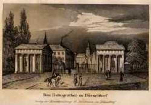 DÜSSELDORF/Alte Stadtansichten - Das Ratingerthor zu Düsseldorf