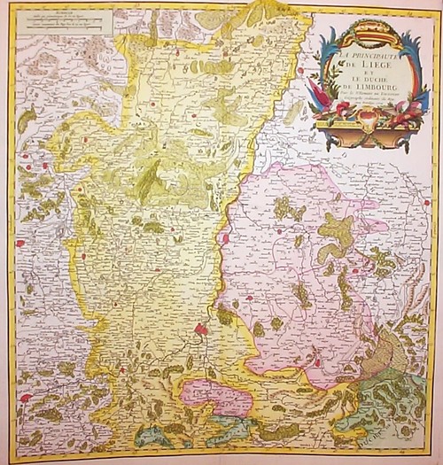 BENELUX/Alte Landkarten - La principaute de Liége et le Duché de Limbourg.