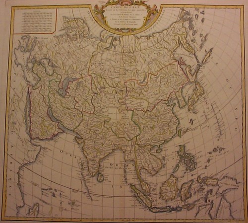 ASIEN/Alte Landkarten - Carte de L'Asie dressée sur les Relations les plus nouvelles, principalement sur les cartes de Russie, de la Chine, et de la Tartarie Chinoise; et divisée en ses Empires et Royaumes.