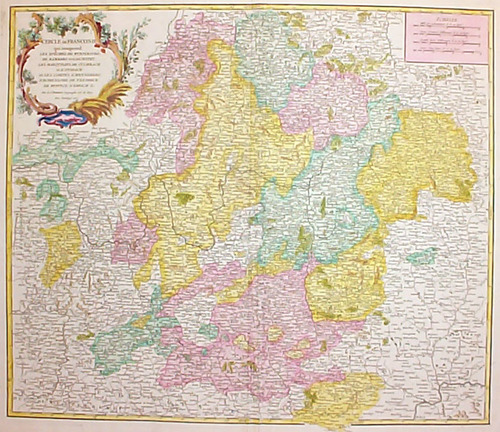 BAYERN/Alte Landkarten - Cercle de Franconie qui comprend les Evêchés de Wurtzbourg...