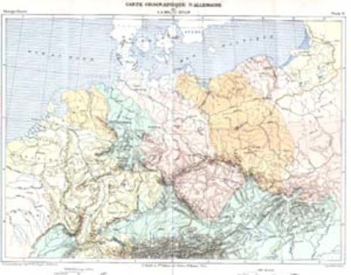 DEUTSCHLAND/Alte Landkarten - Carte Orographique d'Allemagne