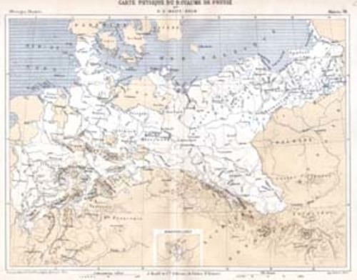 DEUTSCHLAND/Alte Landkarten - Carte Physique du Royaume de Prusse