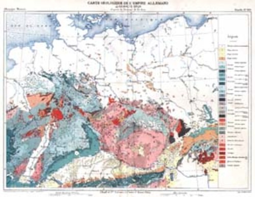 DEUTSCHLAND/Alte Landkarten - Carte Géologique de l'Empire Allemagne