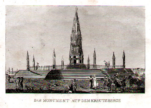 BERLIN/Alte Stadtansichten - Das Monument auf dem Kreutzberge