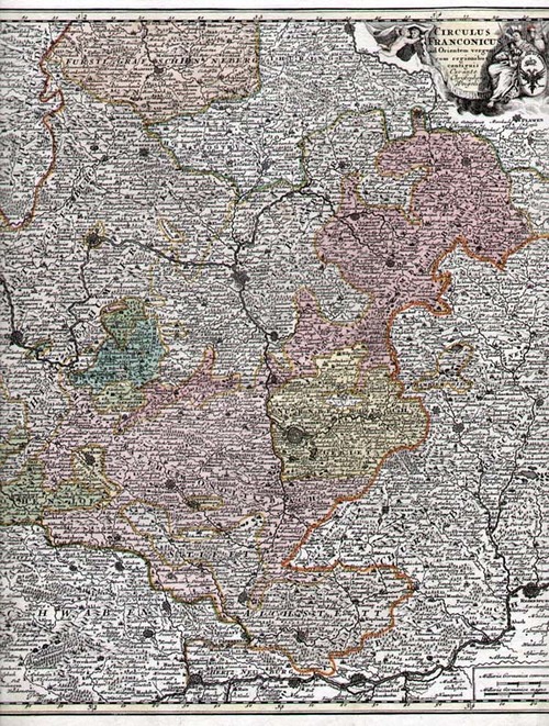 BAYERN/Alte Landkarten - Circulus Franconicus ad orientem...