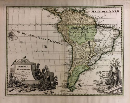 AMERIKA/Alte Landkarten - America meridionalis
